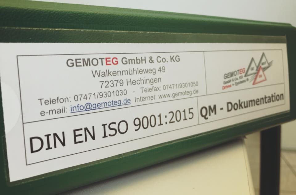 certification ISO 9001 Gemoteg